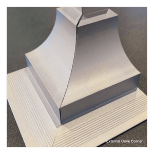 RobertsDesigns Cove Trim External Corner - Mill Finish