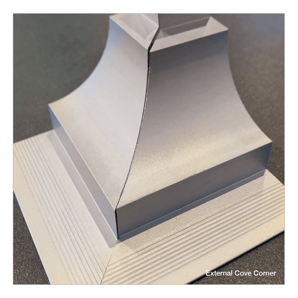 RobertsDesigns Cove Trim External Corner - Mill Finish