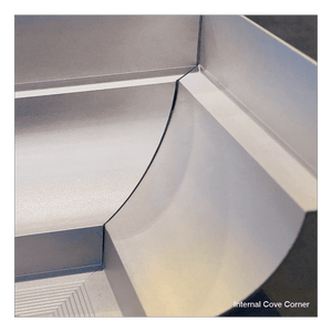 RobertsDesigns Cove Trim Internal Corner - Bright Silver