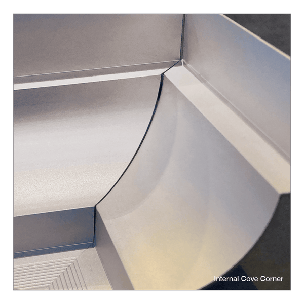 RobertsDesigns Cove Trim Internal Corner - Bright Silver