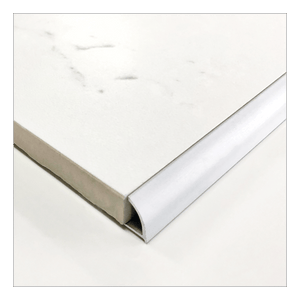 RobertsDesigns Round Edge Trim Aluminium 3m - Bright Silver