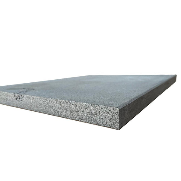 Roman Tile Basalt Bluestone Sawn 400 grit Coping Tile - Square Bevel 400x600x30mm