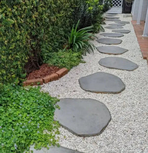 Roman Tile Basalt Bluestone Stepping Stone 400-500mm x 30mm thickness
