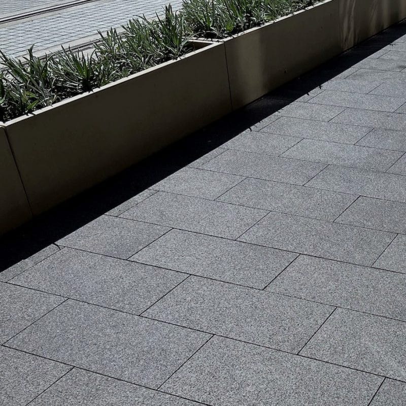 Granite Sesame Grey Flamed Tile G614 300x600x20mm