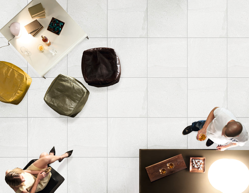 Alps White Matt Tile 500x500mm