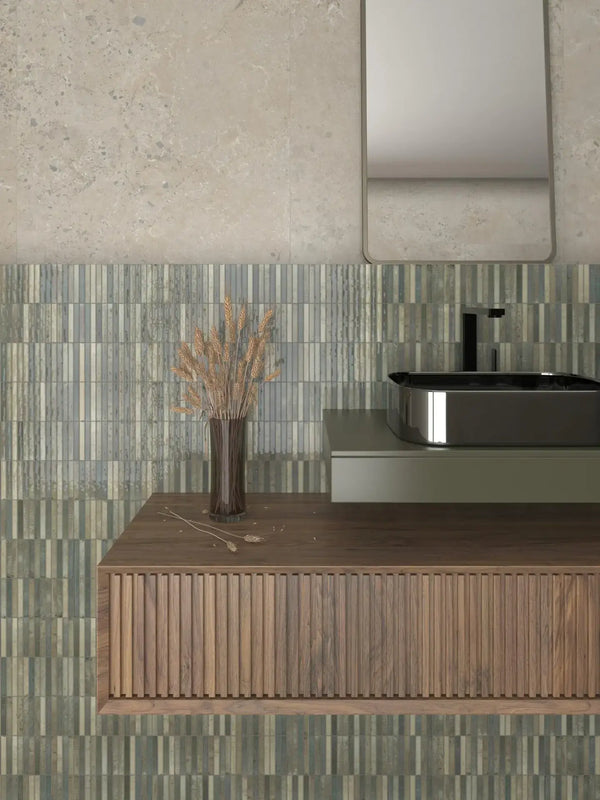 ET Tile Dune Kit-Kat Mosaic Musgo Glossy 115x231mm