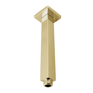 SE03.04 NORICO CAVALLO 200MM BRUSHED YELLOW GOLD SQUARE CEILING SHOWER ARM