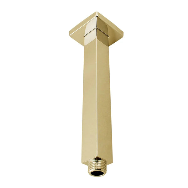 SE03.04 NORICO CAVALLO 200MM BRUSHED YELLOW GOLD SQUARE CEILING SHOWER ARM