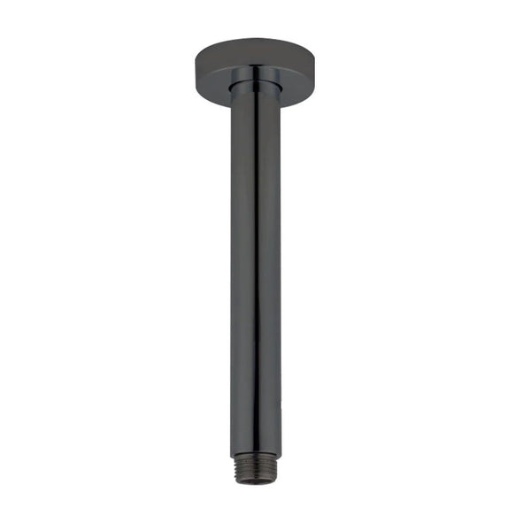 SE05.06 PENTRO GUN METAL GREY ROUND CEILING SHOWER ARM 200MM