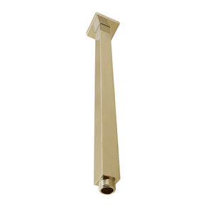 SE17.04 Brushed Yellow Gold Square Ceiling Shower Arm 400mm