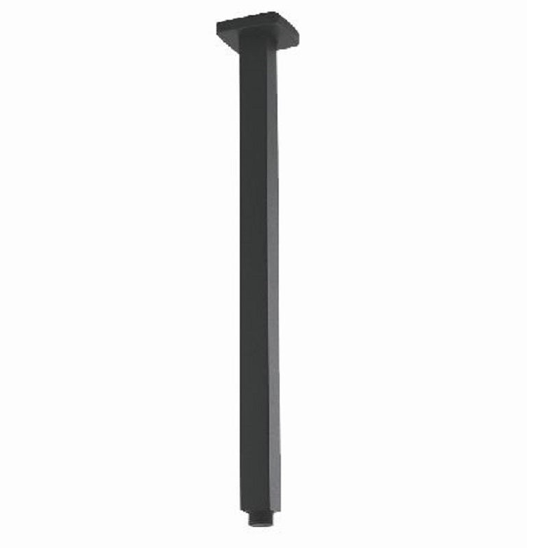 GM0117.SA SQUARE GUN METAL GREY CEILING SHOWER ARM 400MM