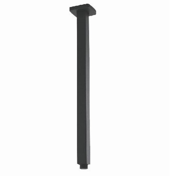 GM0117.SA SQUARE GUN METAL GREY CEILING SHOWER ARM 400MM