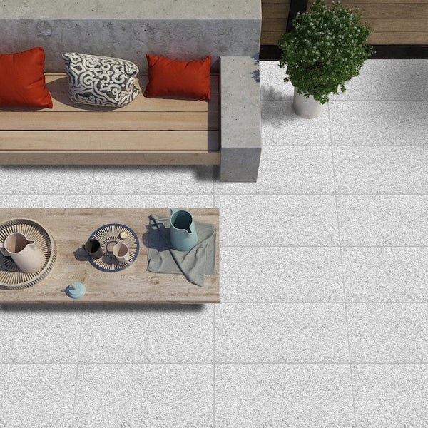 Granite Sesame White Flamed Tile G603 400x800x20mm