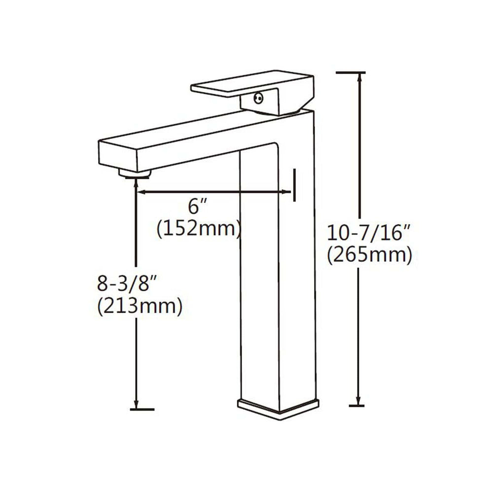 BLAZE Series Chrome Tall Basin Mixer CH0148.BM