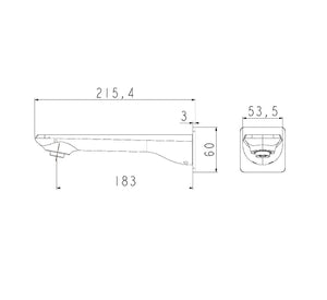 TSI Mixer Taps SP10.01 Esperia Chrome Bath Spout