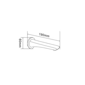 TSI Mixer Taps SP203.01 Bellino Chrome Bath Spout