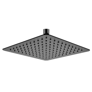 OX0002.SH SUPER-SLIM SQUARE BLACK RAINFALL SHOWER HEAD 250MM