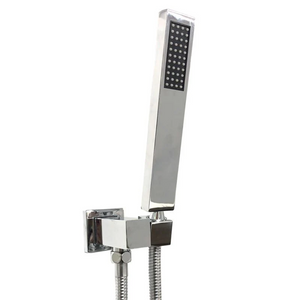 CH2127.SH.N+CH-S5.HHS SQUARE CHROME HAND HELD SHOWER SET