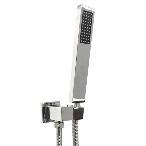 CH2127.SH.N+CH-S5.HHS SQUARE CHROME HAND HELD SHOWER SET