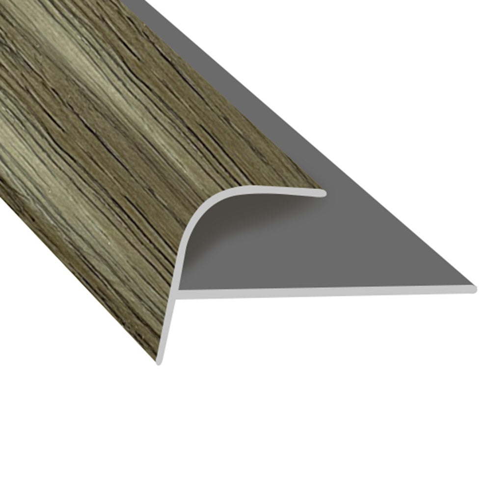 Timber Flooring Metal Senior Stair Trim - WHITE STONE