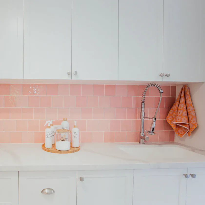 Casablanca Pink Gloss Subway Tile 120X120mm