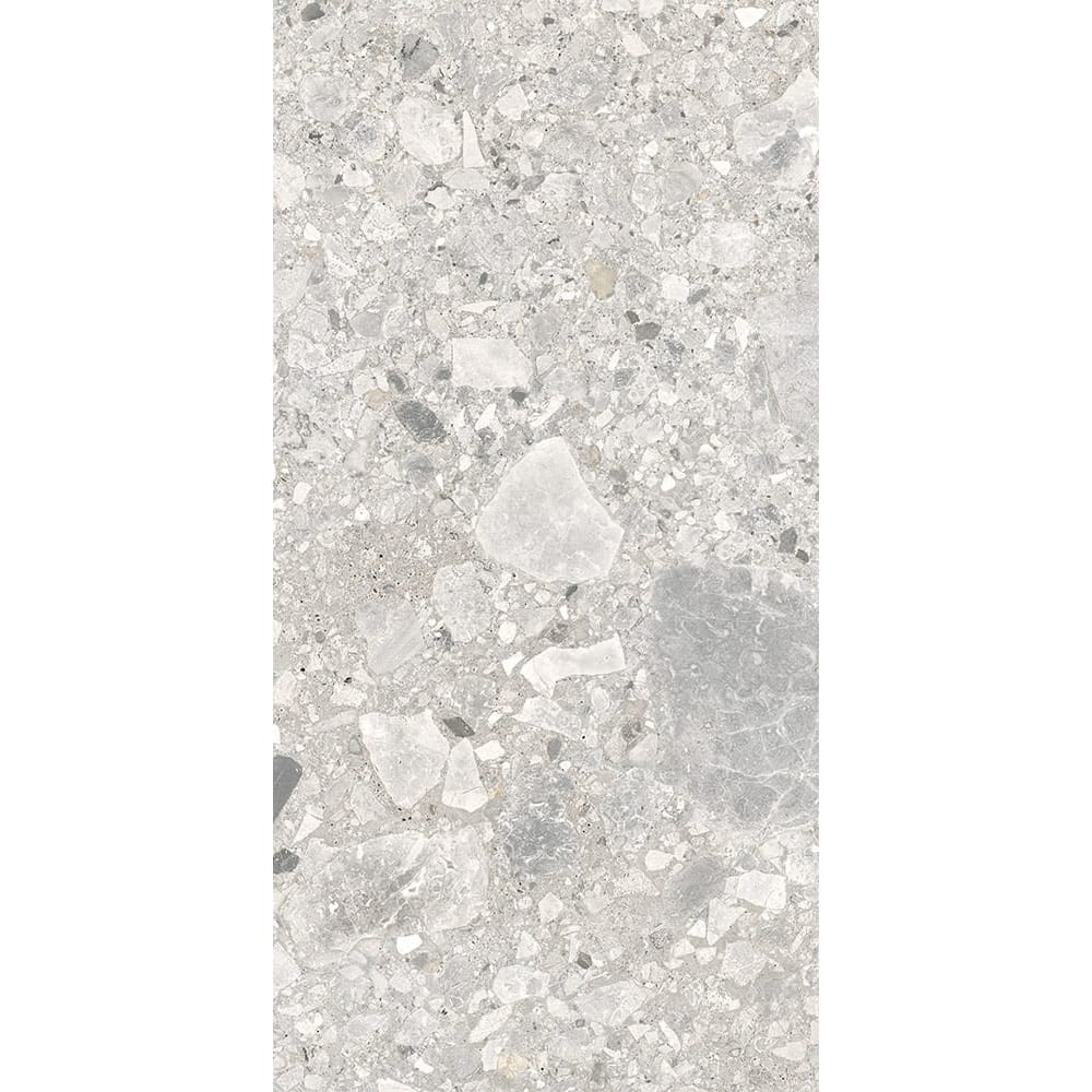 SWC Tile TCP LGY36GU TERRAZZO CEPPO LIGHT GREY 300X600 GlOSS
