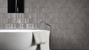 SWC Tile Luxe Smoke Grey Matt Subway Tile 76x152x9mm