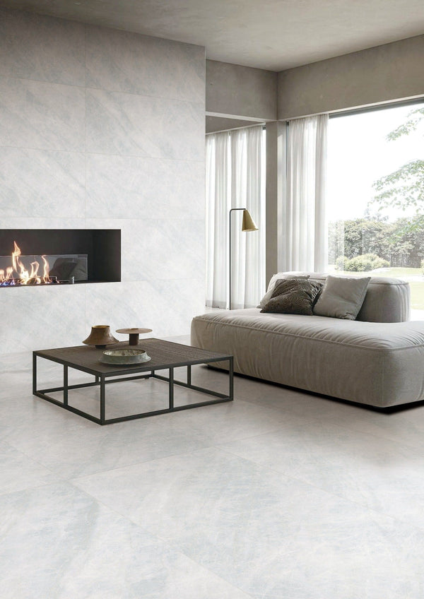 HF Tile Taj Mahal Silver Soft Matt Tile 600x1200mm