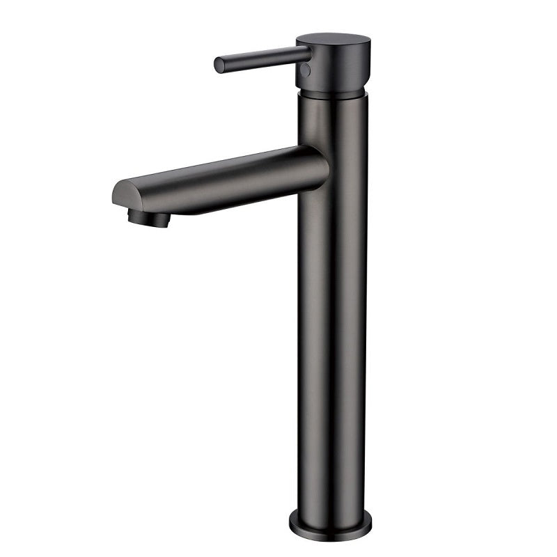 TBT20.06 Pentro Gun Metal Grey Round Tall Basin Mixer