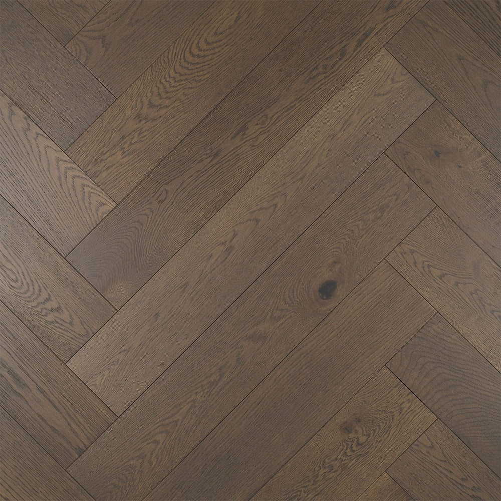 Terra Mater Timber Flooring Terra Mater Wild Oak Arlo Herringbone Engineered Oak 888 x 148 x 14/3mm - 4971HB Onyx Pearl
