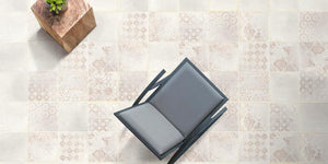 ET Tile Terracotta Decor Blanco Matt Pattern Tile 200X200mm Made In Spain