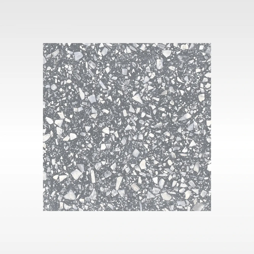 HF Tile Terrazzo Grey Matt Tile 600x600mm