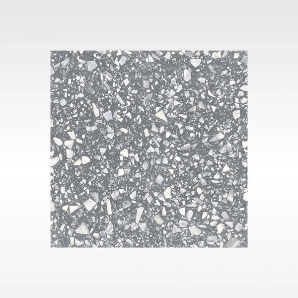 HF Tile Terrazzo Grey Matt Tile 600x600mm