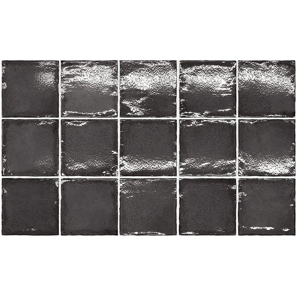 THEO DI Tile Altea Black 100x100mm Spanish wall tiles