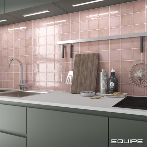 THEO DI Tile Altea Dusty Pink 100x100mm Spanish wall tiles