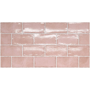 THEO DI Tile Altea Dusty Pink 75x150mm Spanish wall tiles