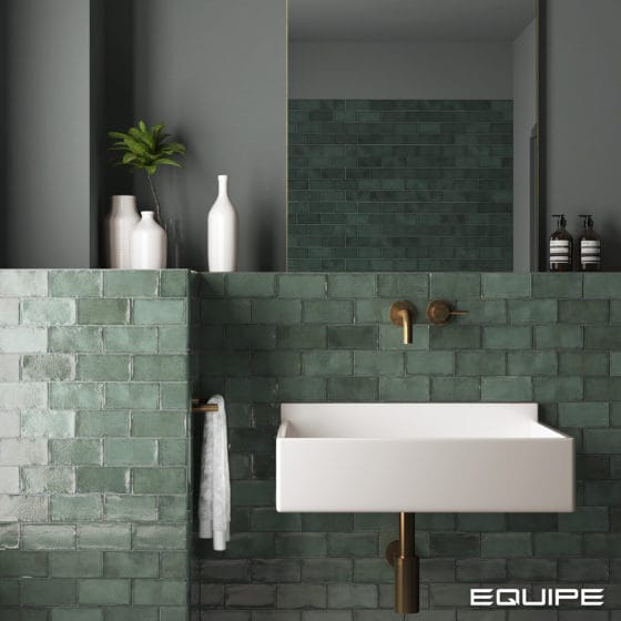 Altea Pine Green  75x150mm Spanish wall tiles