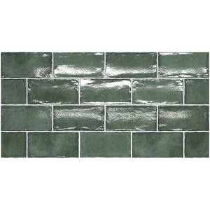 THEO DI Tile Altea Pine Green  75x150mm Spanish wall tiles