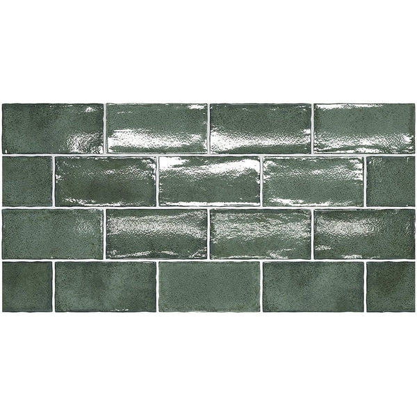 THEO DI Tile Altea Pine Green  75x150mm Spanish wall tiles