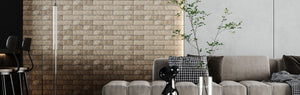 THEO DI Tile Camden Almond Brick 60x250mm