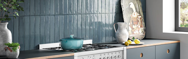 THEO DI Tile Fragment Brick Blue Notte Gloss 75x400mm