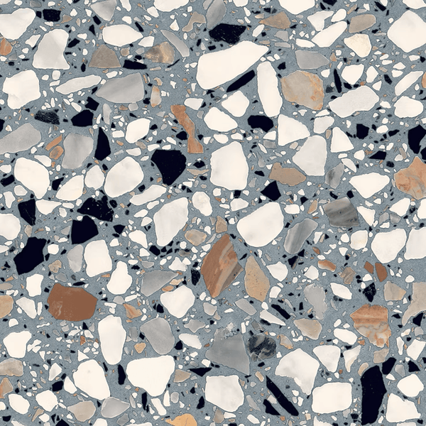 THEO DI Tile Fragment Macro Azzurro Matt 200x200mm