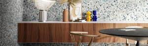 THEO DI Tile Fragment Macro Azzurro Matt 200x200mm