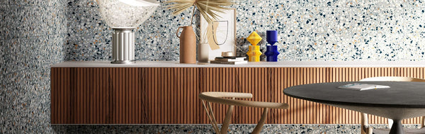 THEO DI Tile Fragment Macro Azzurro Matt 200x200mm