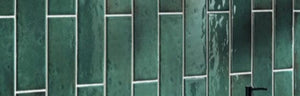 THEO DI Tile Oxida Green Gloss 75x300mm