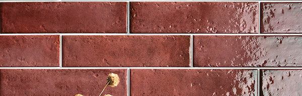 THEO DI Tile Oxida Red Gloss 75x300mm