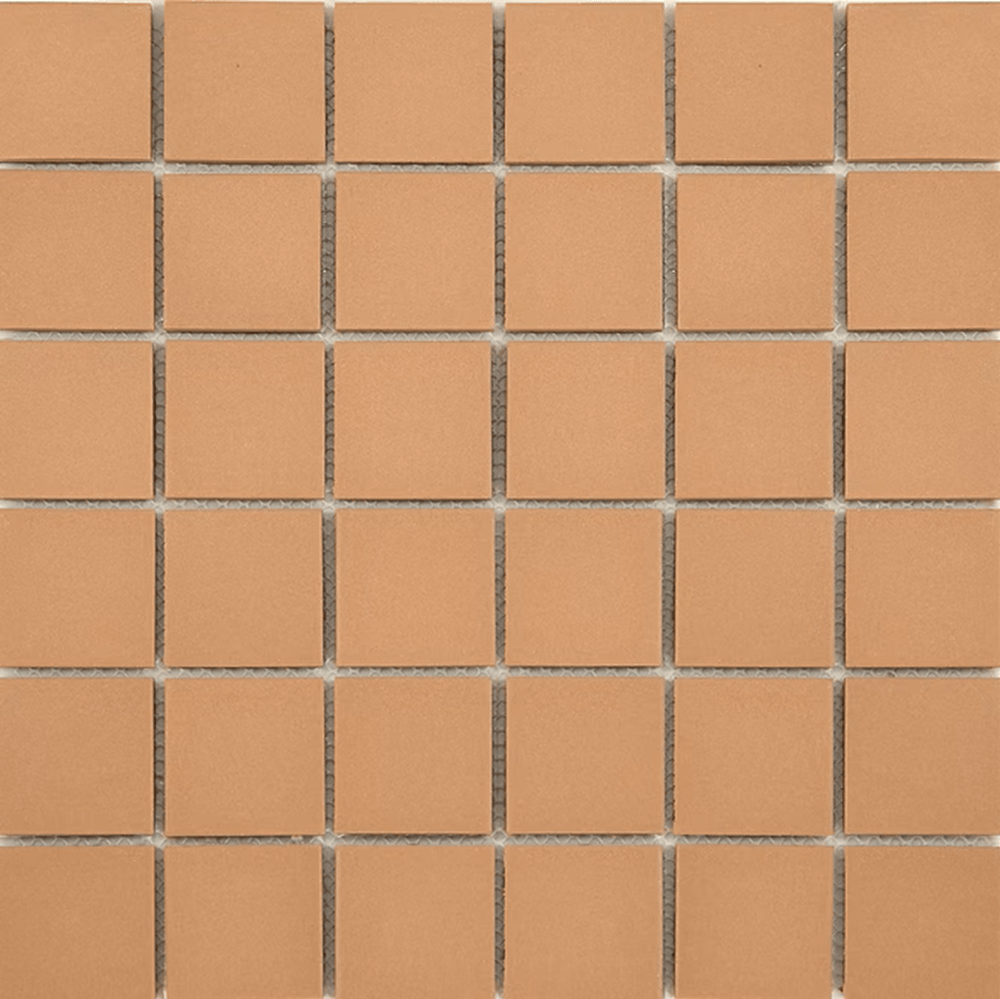 THEO DI Tile MOSPEUNG48	48X48 PEACH UNGLAZED MOSAICS ( SHEET 306X306 )