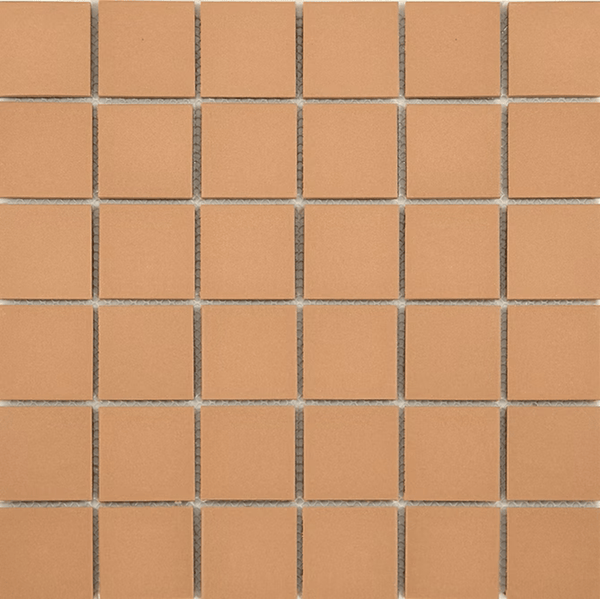 THEO DI Tile MOSPEUNG48	48X48 PEACH UNGLAZED MOSAICS ( SHEET 306X306 )