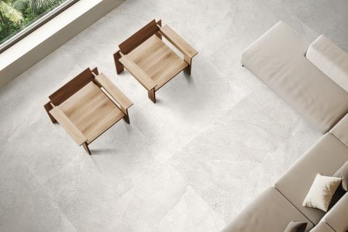 THEO DI Tile Primi Limestone White External 600x600mm