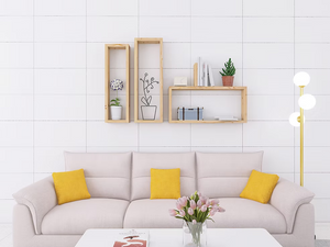 THEO DI Tile Rectified White Gloss 300x600mm